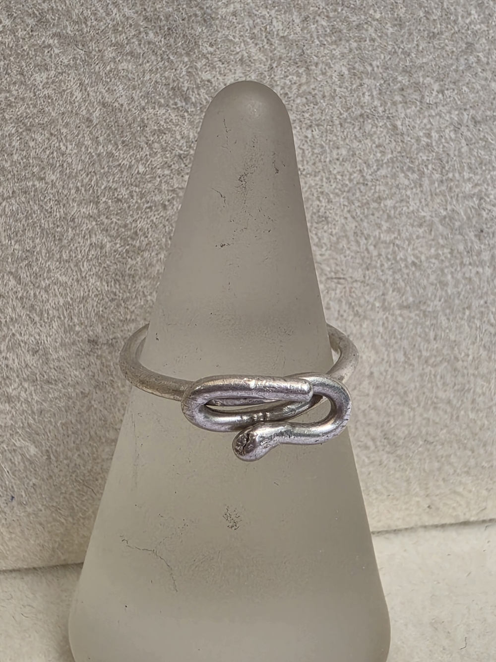 Silver Snake Motif Ring - Size 4.5 • 1.84g